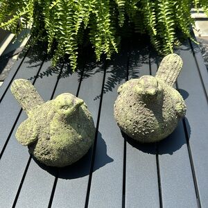 Set of Two Bird Statues